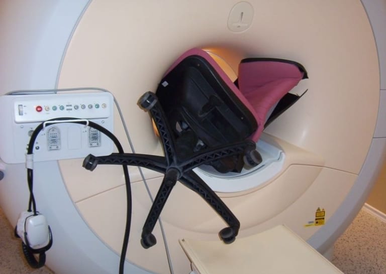 office chair in an mri